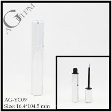 Elegante alumínio redonda delineador tubo/Eyeliner recipiente AG-YC09, embalagens de cosméticos do AGPM, cores/logotipo personalizado